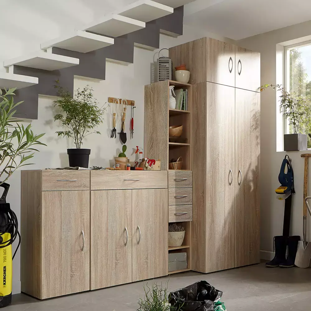 Lomadox Aufsatzschrank Eiche MIAMI-43, B/H/T ca. 80/40/54 cm Osterangebot