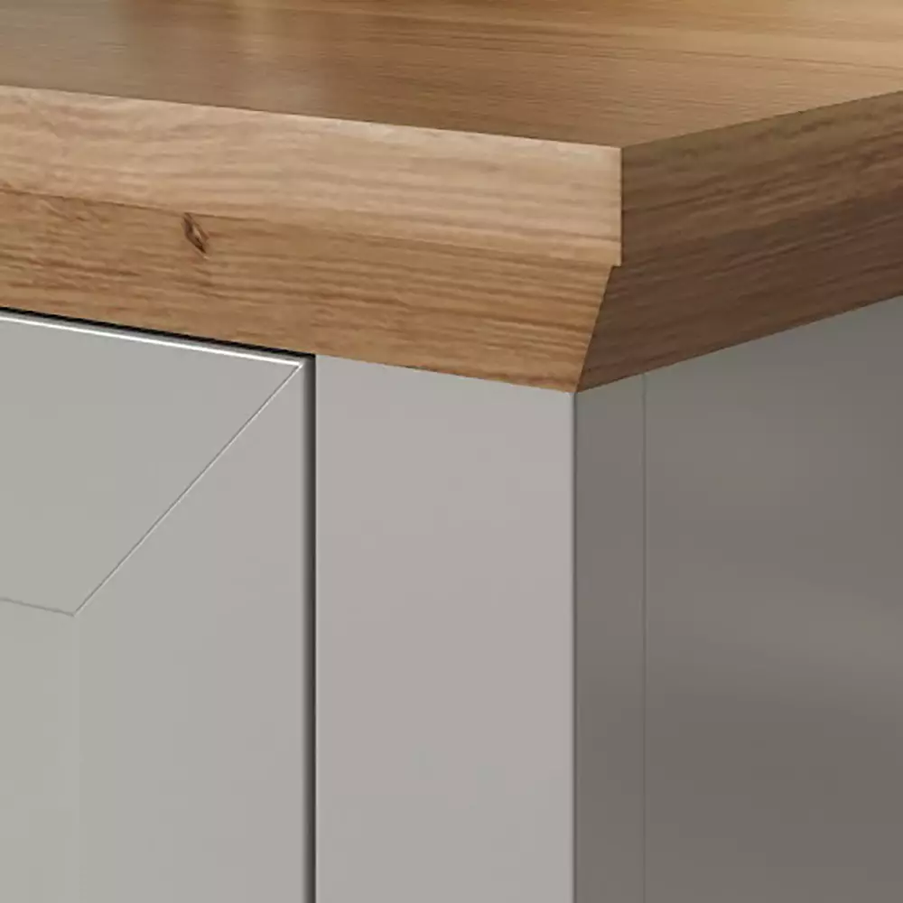 Lomadox Flur Garderobenschrank in lichtgrau mit Artisan Eiche Nb. LICATA-19, B/H/T ca. 65/201/41 cm Saisonale Angebote