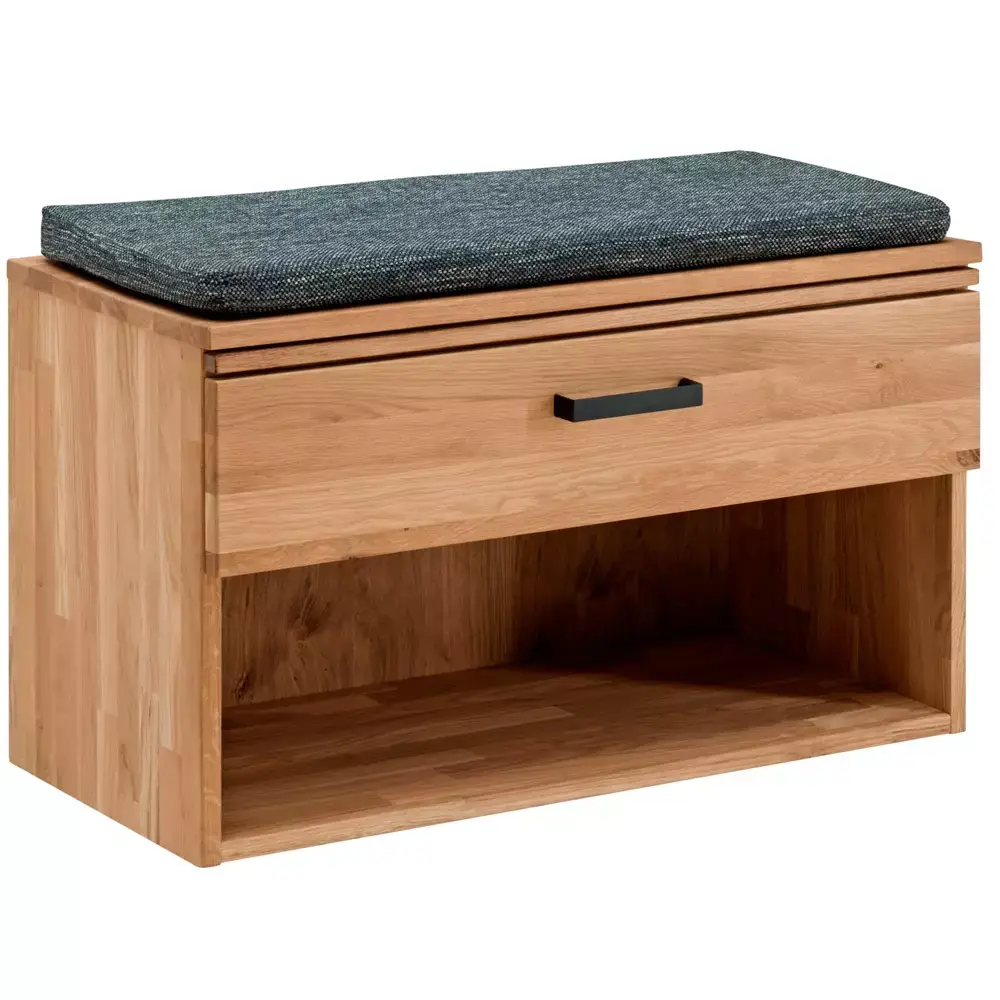 Lomadox Flur Möbel Set LEUNA-64 in Eiche massiv geölt, B/H/T: ca. 160/200/39 cm Wochenangebot