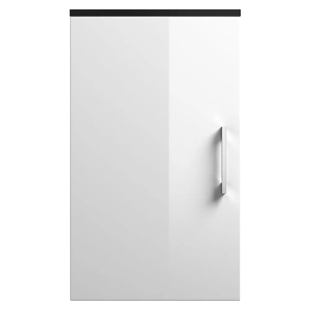 Lomadox Hängeschrank RIMAO-100 Hochglanz weiß, anthrazit, B x H x T ca.: 40 x 68 x 20 cm Vatertagsangebot