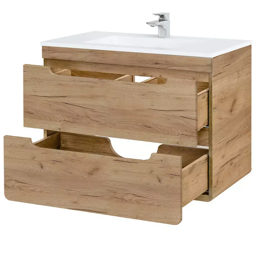 Lomadox Bademöbel Komplett Set LUTON-56-CRAFT, Wotan Eiche Nb., B/H/T ca. 180/200/46 cm Top Angebot