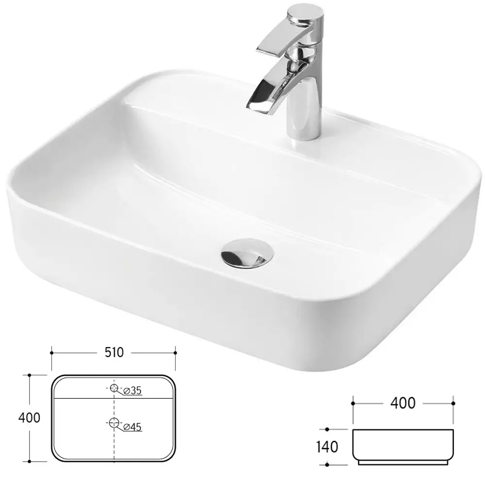 Lomadox Badezimmer Komplett Set 6-tlg in Hochglanz weiß mit Wotan Eiche Nb. LUTON-56 mit Keramik Aufsatzbecken, B/H/T CA: 180/200/46 cm Online Outlet