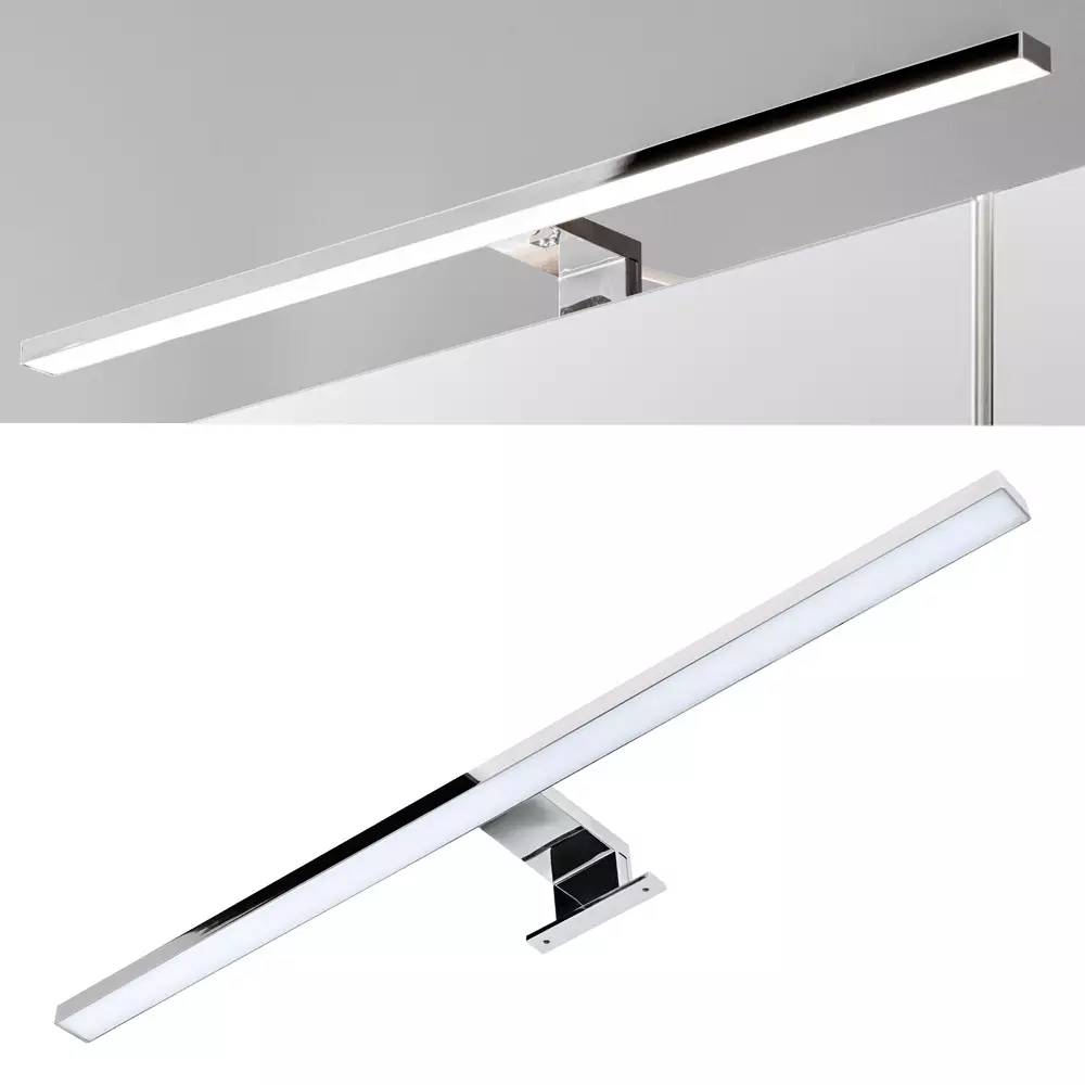 Lomadox Badezimmer Set mit LED-Spiegelschrank & Keramik Waschtisch LUTON-56 in Hochglanz weiß mit Wotan Eiche Nb., B/H/T ca. 180/200/46 cm Wochenangebot