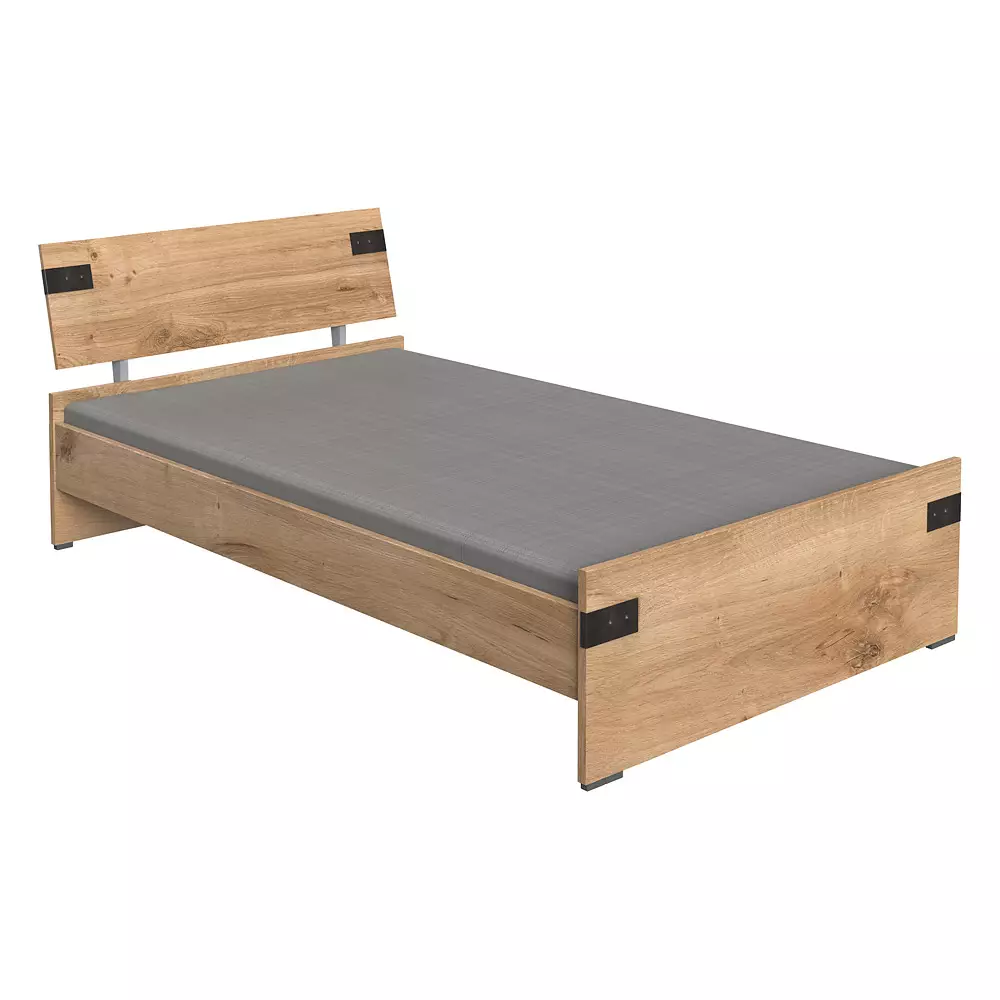 Lomadox Jugendzimmer mit Bett 120cm EVERTON-43 Nachtkonsole Schreibtisch Regal und Kleiderschrank 135cm Fabrikladen