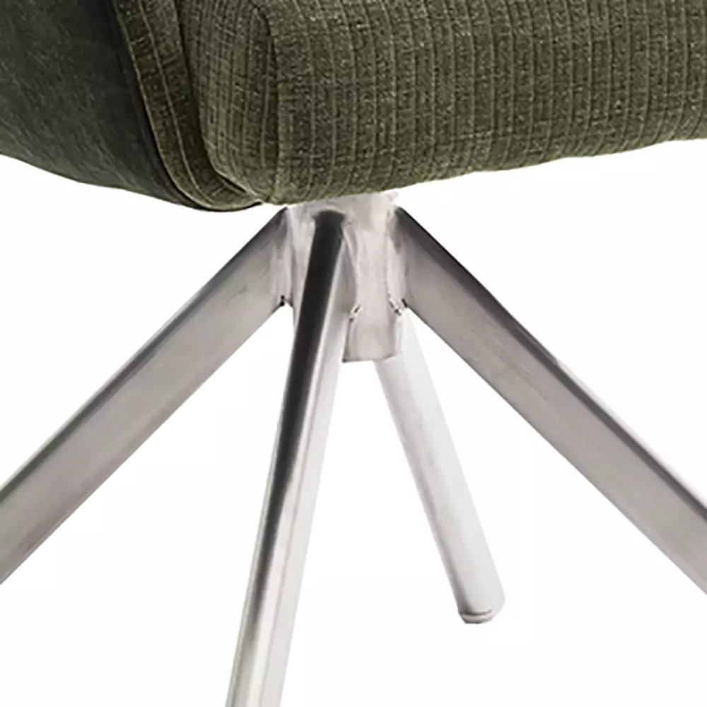 Lomadox Armlehnenstuhl Esszimmer 2er Set SVELVIK-05 in olive, B/H/T ca. 61/92/67 cm Fabrikverkauf