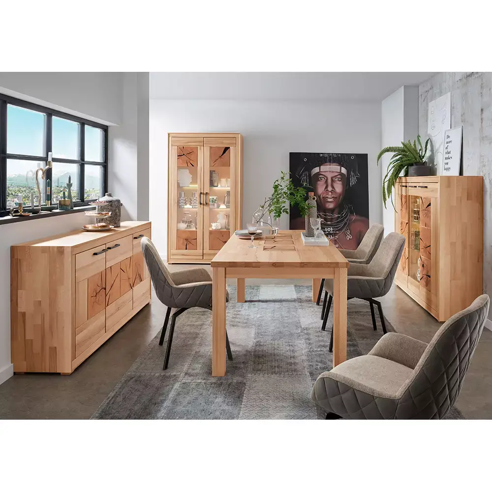 Lomadox Esstisch 160x90cm, Kernbuche massiv geölt, WINNIPEG-69 Zeitlich begrenztes Angebot