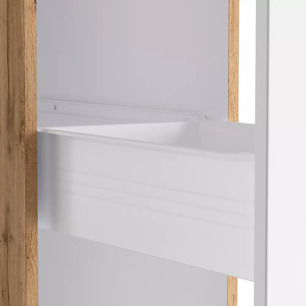 Lomadox Apothekerschrank 30 cm in weiß und Eiche, MONTERREY-03 Saisonale Angebote