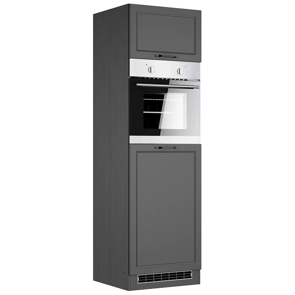 Lomadox Backofen-Umbauschrank 60 cm in grau MONTERREY-03 Räumungsverkauf