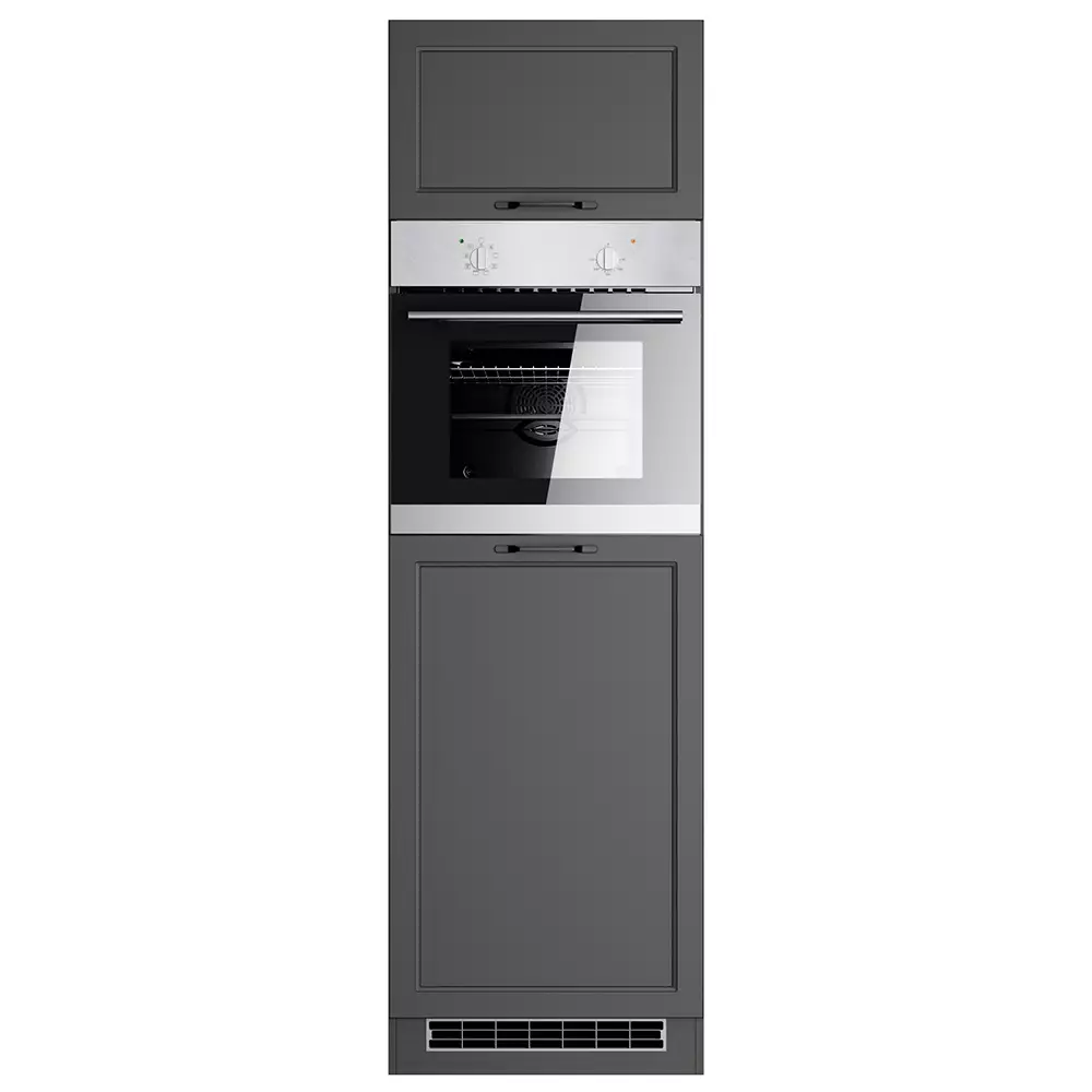 Lomadox Backofen-Umbauschrank 60 cm in grau MONTERREY-03 Räumungsverkauf