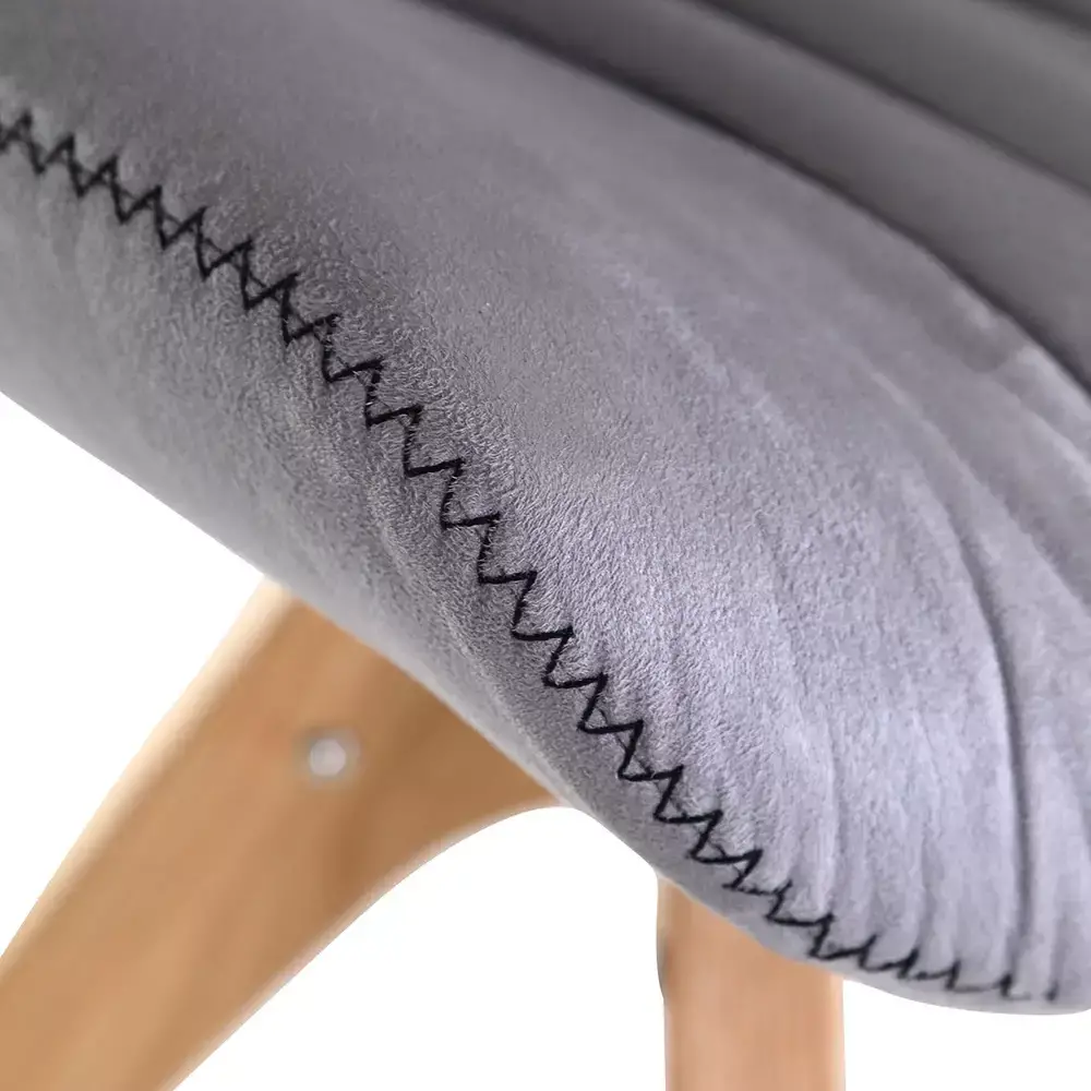 Lomadox Esszimmerstuhl 2er-Set Kunstleder in grau TARRAS-123 mit massivem Stativgestell in Eiche, 360° drehbar, B/H/T: ca. 55/84/60 cm JETZT KAUFEN