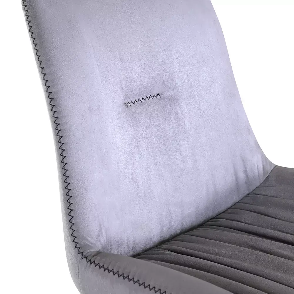Lomadox Esszimmerstuhl 2er-Set Kunstleder in grau TARRAS-123 mit massivem Stativgestell in Eiche, 360° drehbar, B/H/T: ca. 55/84/60 cm JETZT KAUFEN