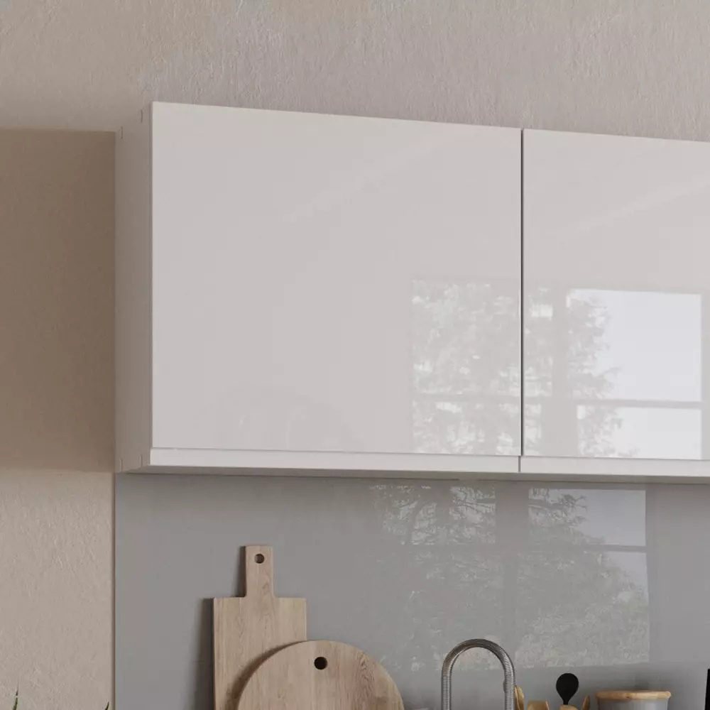 Lomadox Hängeschrank 60 cm in Hochglanz weiß MARSEILLE-03 Letzter Tag