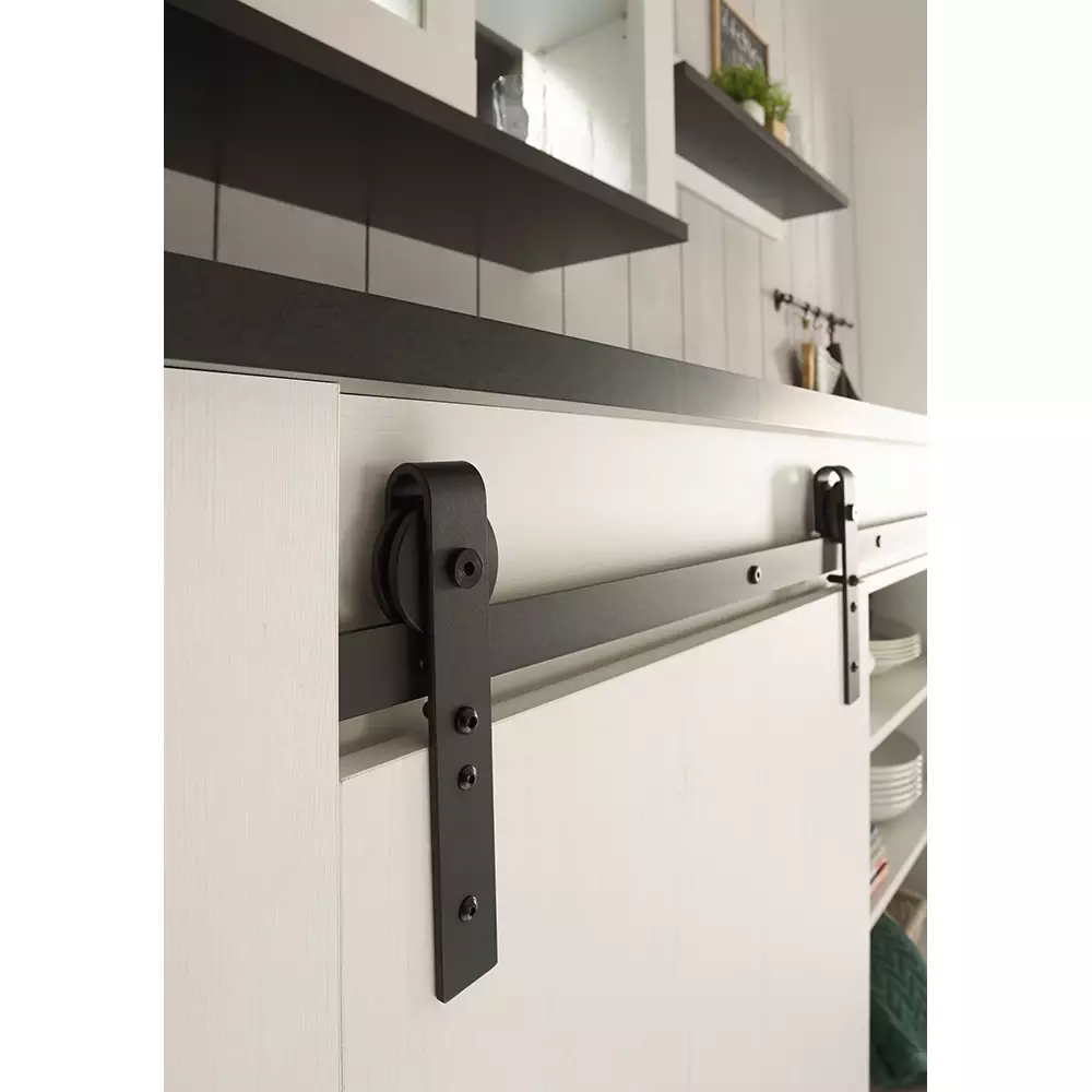 Lomadox Hängeschrank inkl. Schiebetür mit Glaseinsatz SHELTON-61 in Pinie weiß Nb. mit anthrazit, B/H/T ca. 93/90/31 cm Bis zu 60% Rabatt