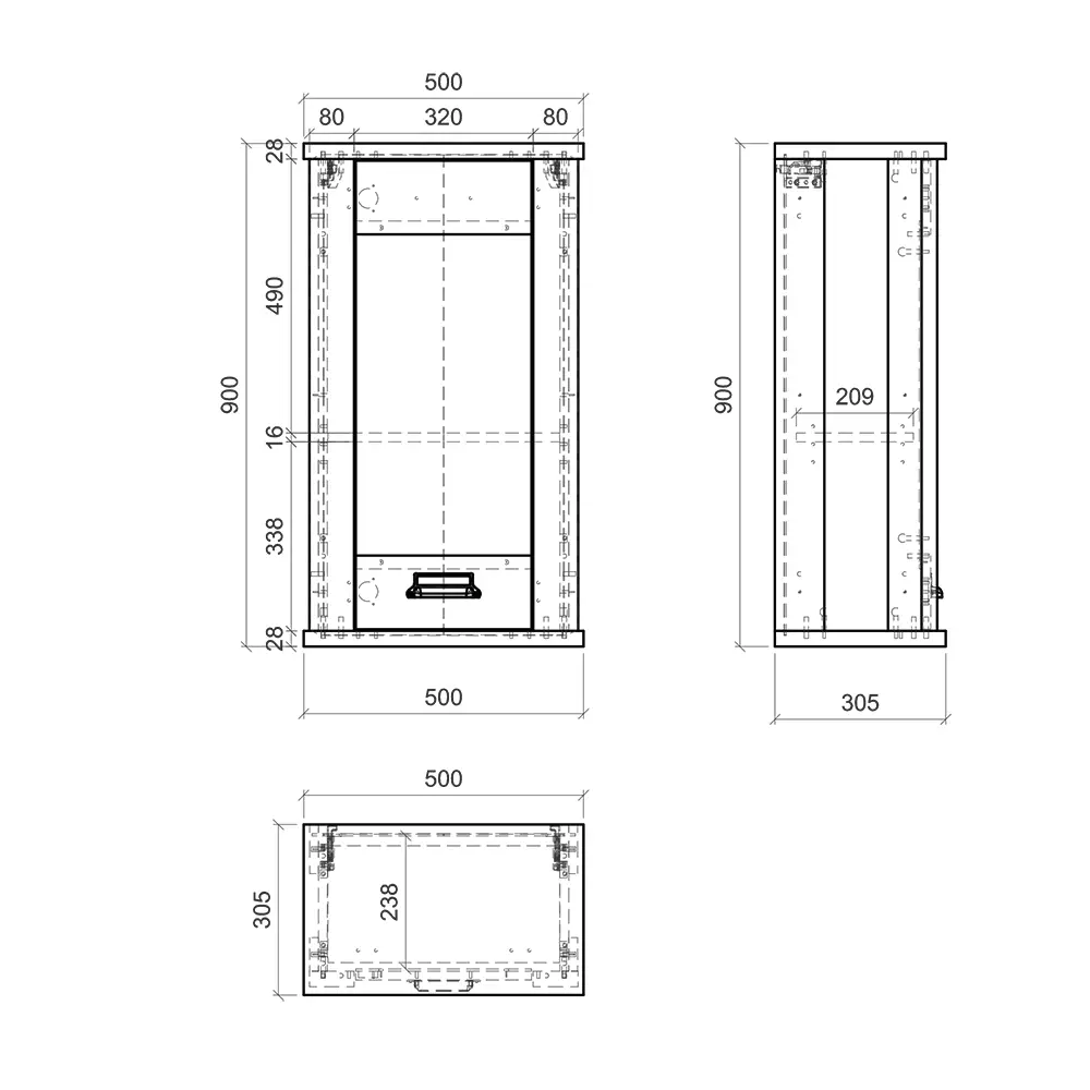 Lomadox Hängeschrank inkl. Tür mit Glasapplikationen SHELTON-61 in Old Style hell Nb. mit anthrazit, B/H/T ca. 50/90/31 cm Bis zu 65% Rabatt