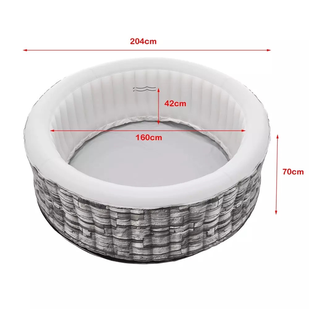 Lomadox Aufblasbarer Whirlpool CORDOBA-100 204x70 cm Outlet