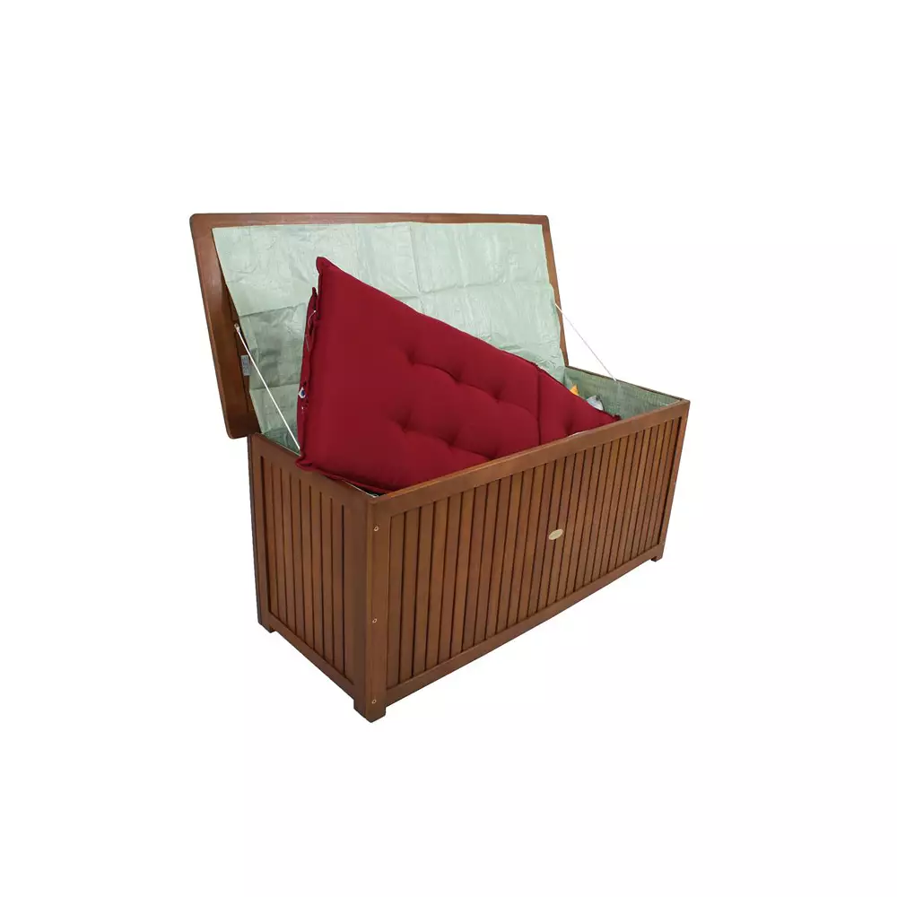 Lomadox Auflagenbox aus Akazie GARDA-120, B/H/T: ca. 133/58/55 cm Auslauf