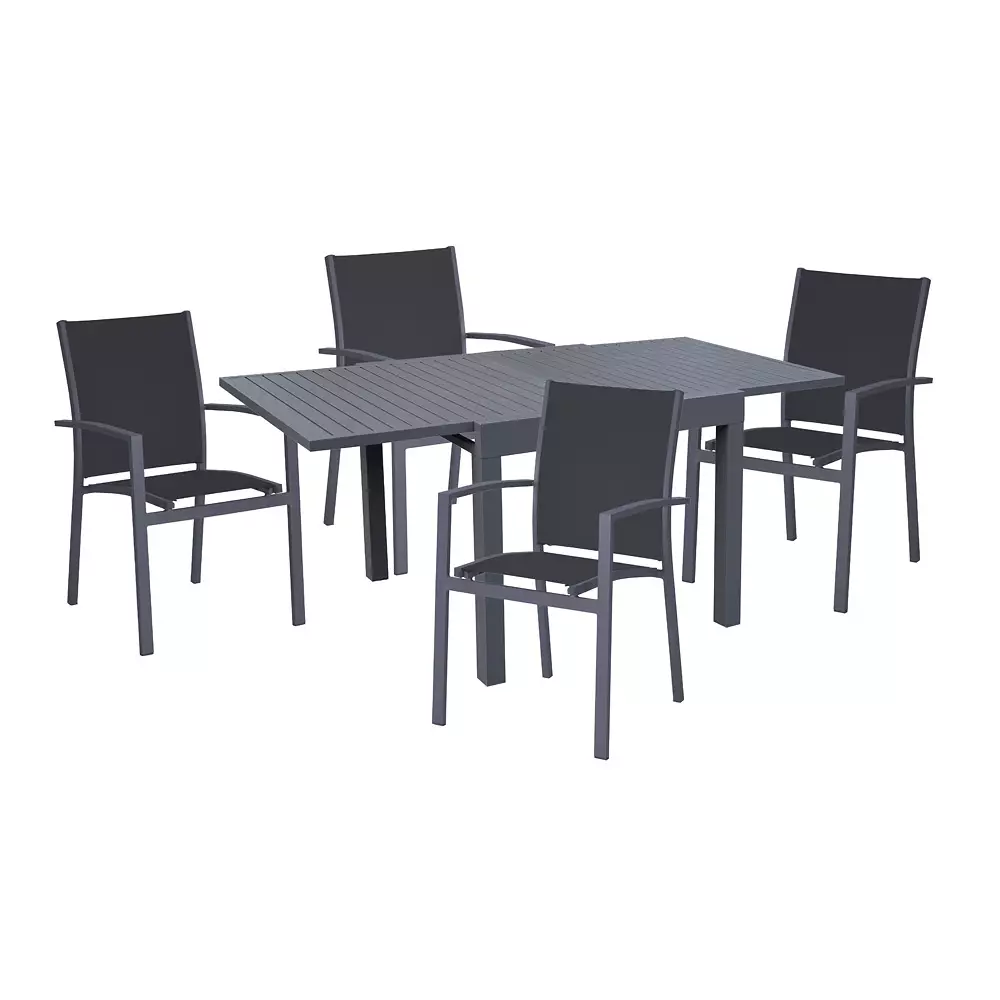 Lomadox Ausziehtisch GARDA-120 in schwarz, B/H/T: ca. 90-180/75/90 cm Angebote