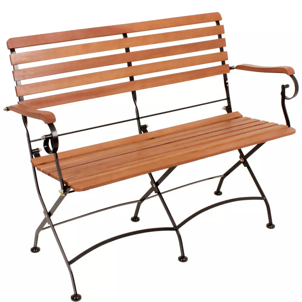 Lomadox Balkon Set 4-tlg. aus Eukalyptus GARDA-120 in braun Fabrikverkauf