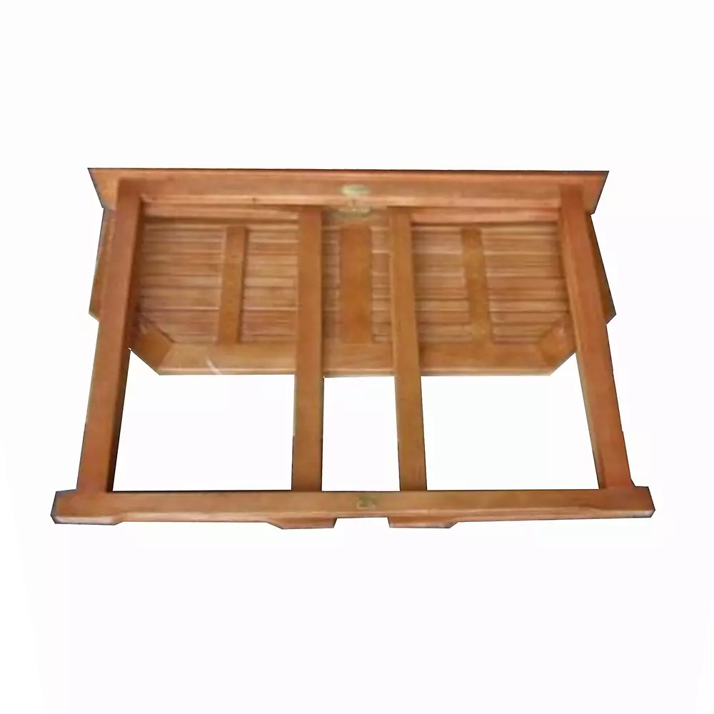 Lomadox Balkontisch mit praktischer Klappfunktion GARDA-120 aus Eukalyptus, B/H/T: ca. 100/75/50 cm Fabrikpreis