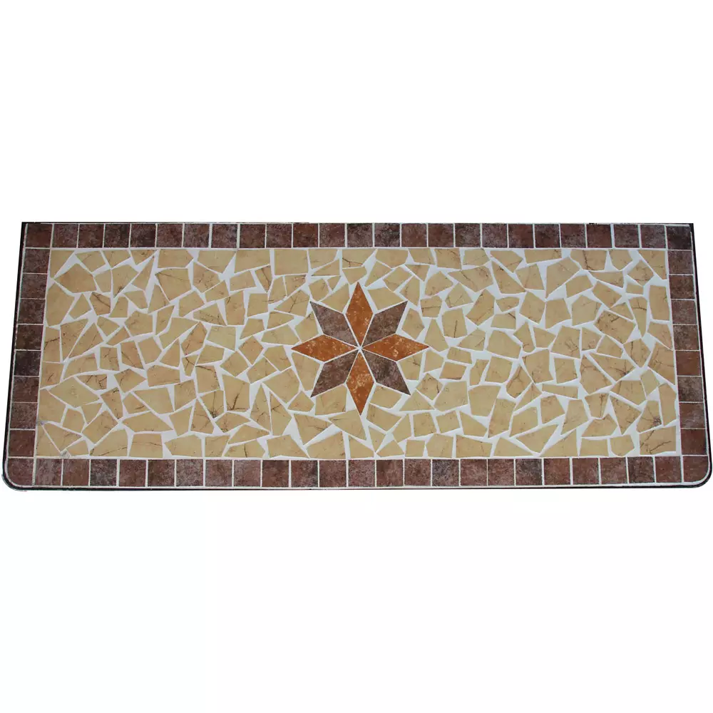 Lomadox Bank mit Mosaik GARDA-120, B/H/T: ca. 115/97/57 cm Großer Ausverkauf