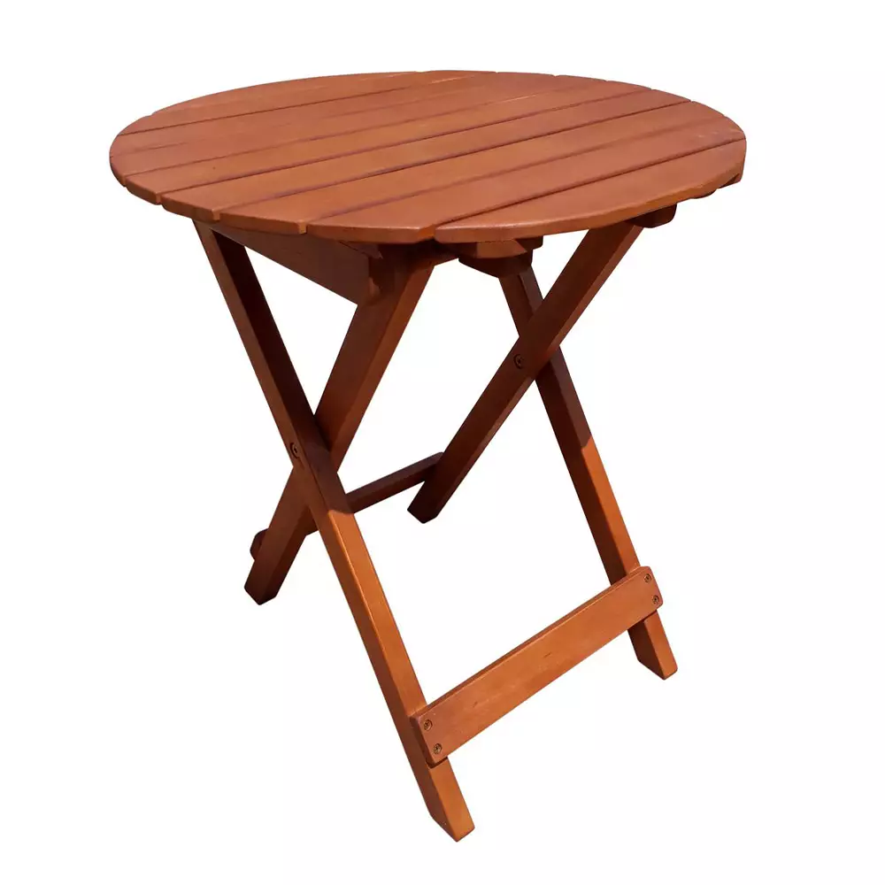 Lomadox Beistelltisch mit Klappfunktion GARDA-120 aus Eukalyptus, B/H/T: ca. 45/50/45 cm Black Friday