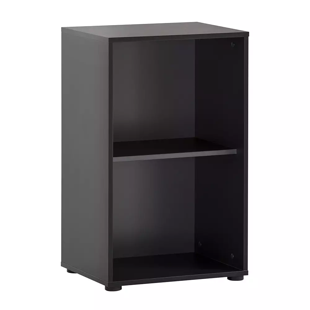 Lomadox Aktenschrank (3-teilig) in schwarz matt mit Eiche, ALNWICK-80 Günstiger Verkauf