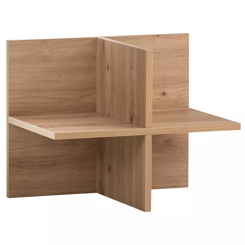 Lomadox Aktenschrank (3-teilig) in schwarz matt mit Eiche, ALNWICK-80 Fabrikverkauf