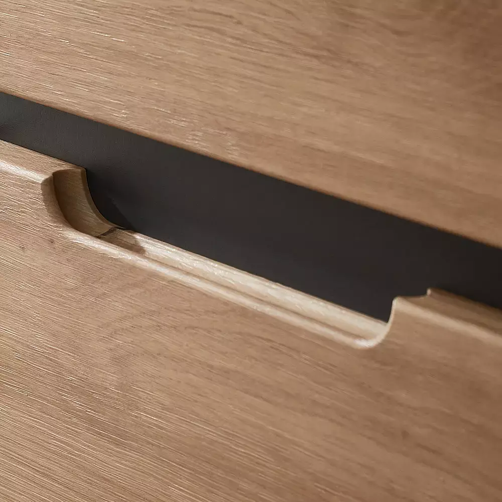 Lomadox Aktenschrank 1-türig, 45cm breit, graphit mit Eiche, MANRESA-36 Meist gekauft