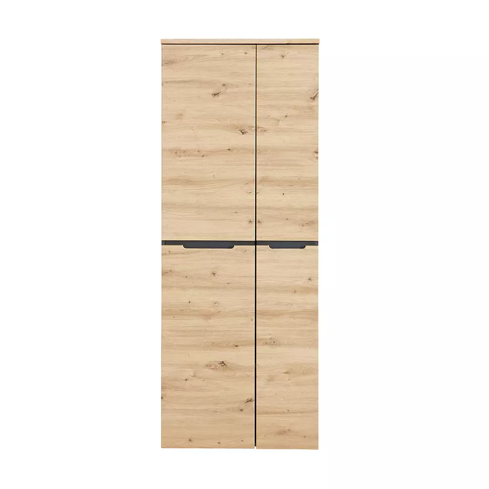 Lomadox Aktenschrank 2-türig, 75cm breit, graphit mit Eiche, MANRESA-36 Fabrik Onlineshop