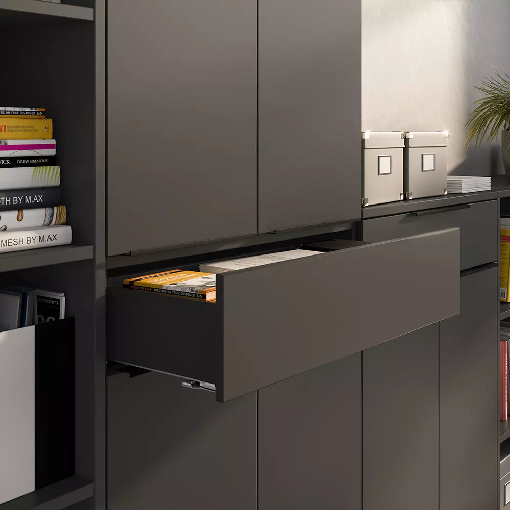 Lomadox Aktenschrank 81cm, graphit, MEMPHIS-01 Rabatt