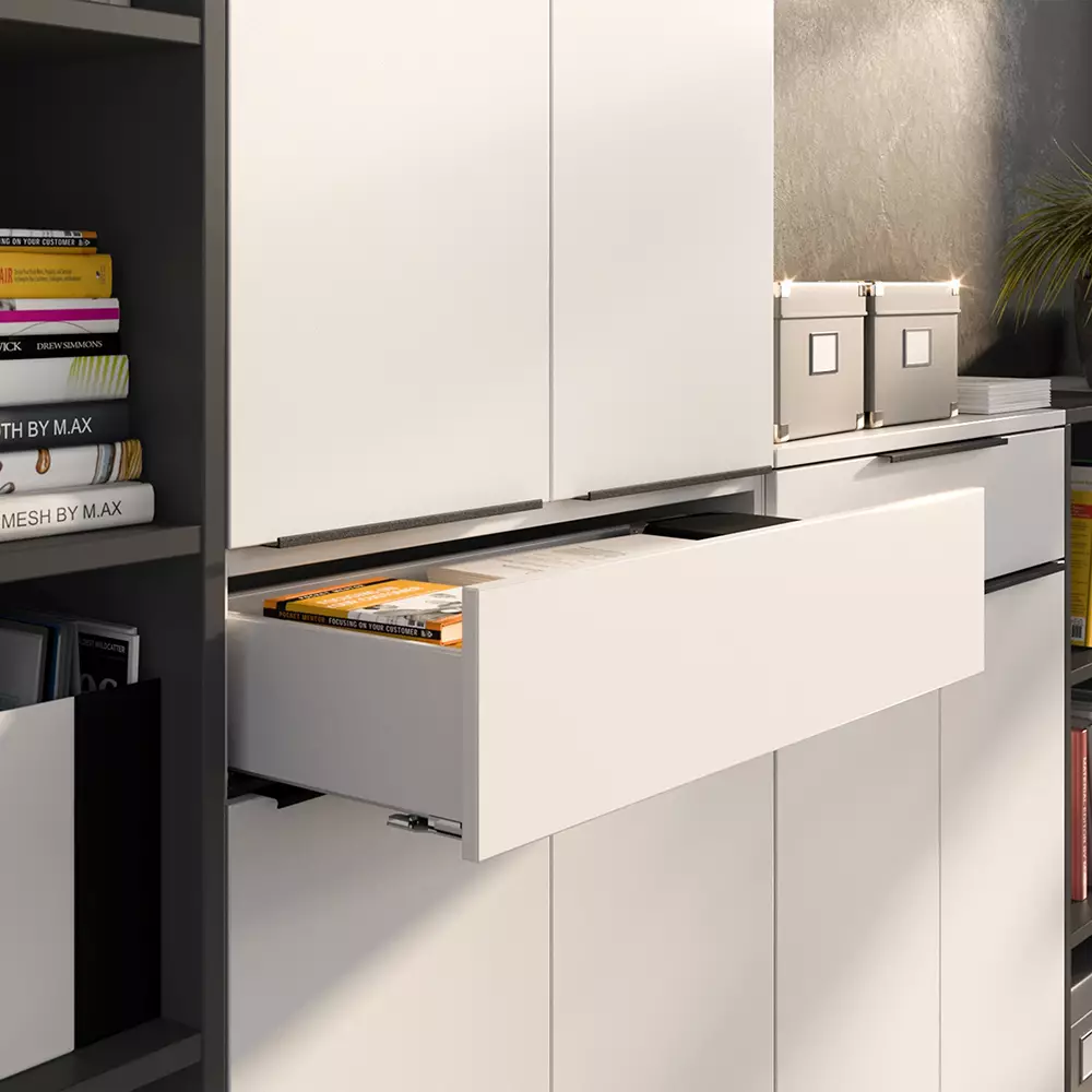 Lomadox Aktenschrank 81cm, weiß, MEMPHIS-01 Flash Sale
