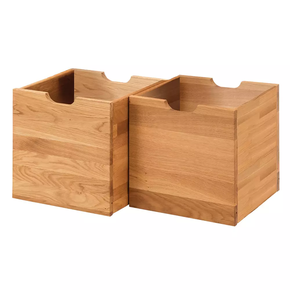 Lomadox Flurbank Massivholz 4 Schubkästen Eiche massiv CUENCA-137 Osterangebot