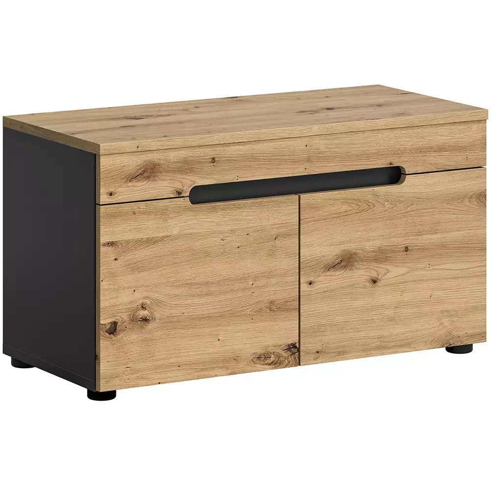 Lomadox Flurbank modern in Eiche mit grau CORTONA-158 Vatertagsangebot