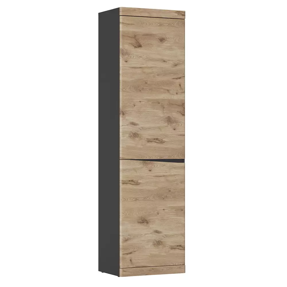 Lomadox Flurschrank anthrazit mit Eiche SUNBURY-129 Kostenlose Rückgabe