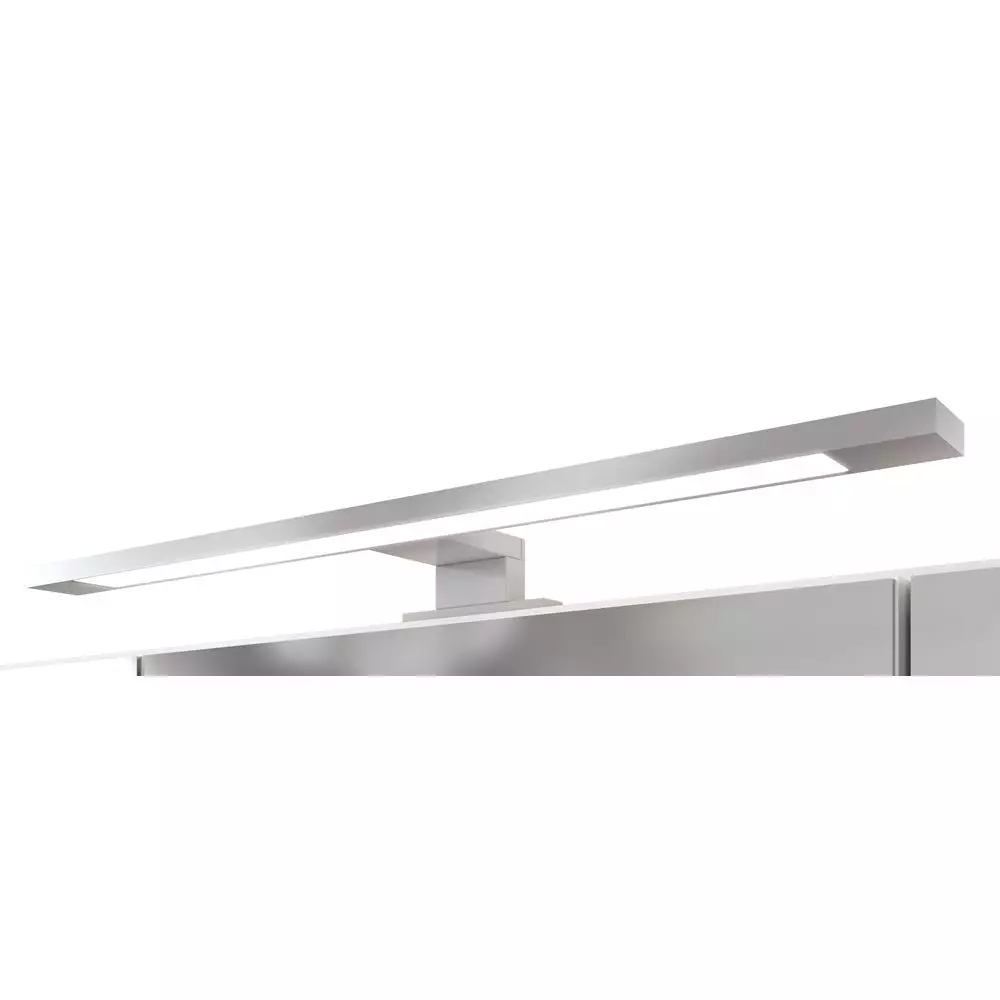 Lomadox Badezimmer Set 4-tlg. mit Beleuchtung und Waschbecken LOUNY-03 in Wotaneiche Nb. mit matt weiß, B/H/T: ca. 110/200/48 cm Bis zu 60% Rabatt