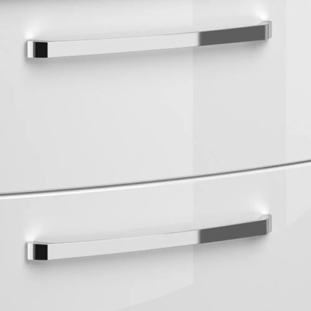 Lomadox Badezimmer Set in Hochglanz weiß FES-4010-60 mit 80cm Keramik Waschtisch, Spiegelschrank inkl. LED & 2 Hochschränke Discount Store für neue Produkte