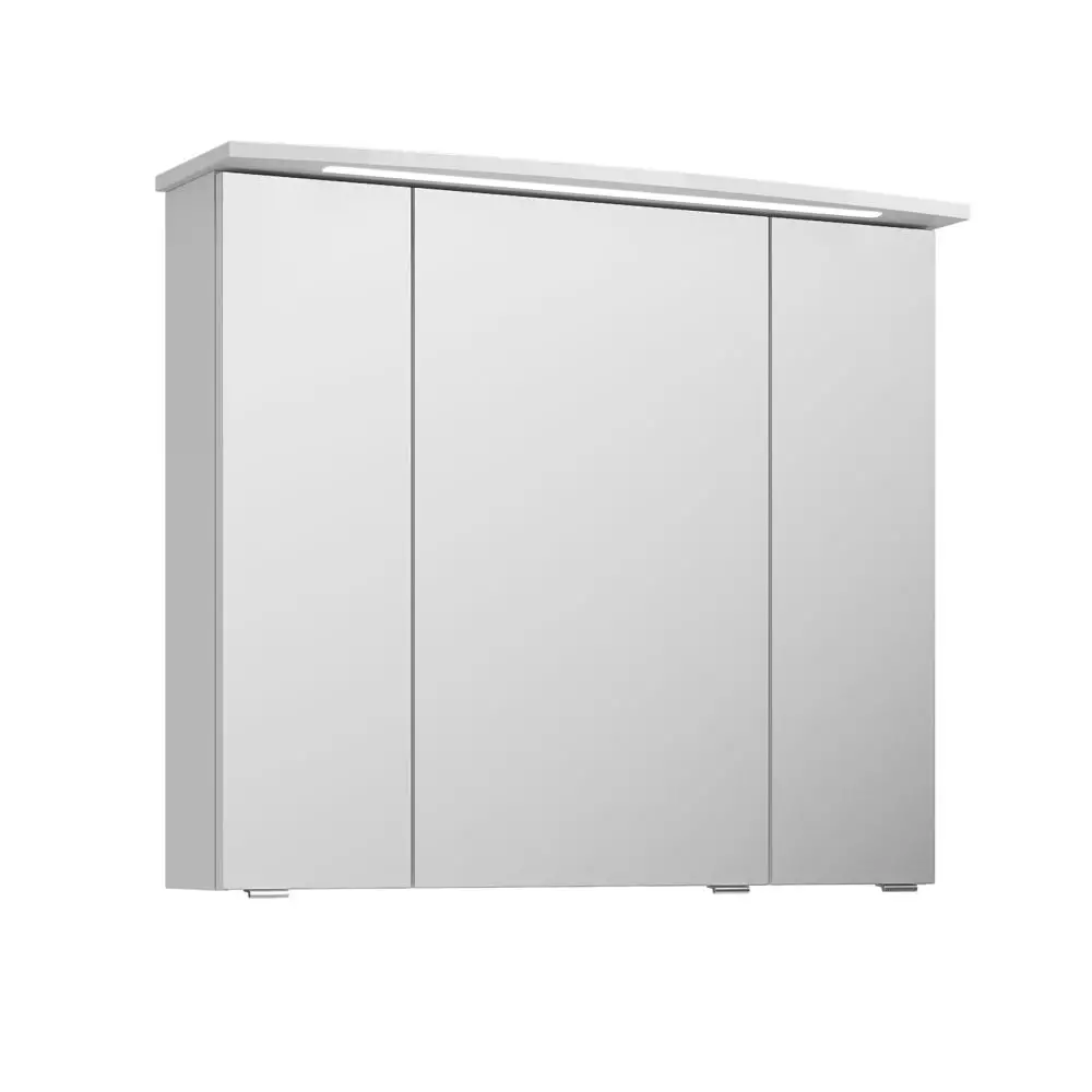 Lomadox Badezimmer Set in Hochglanz weiß FES-4010-60 mit 80cm Keramik Waschtisch, Spiegelschrank inkl. LED & 2 Hochschränke Discount Store für neue Produkte