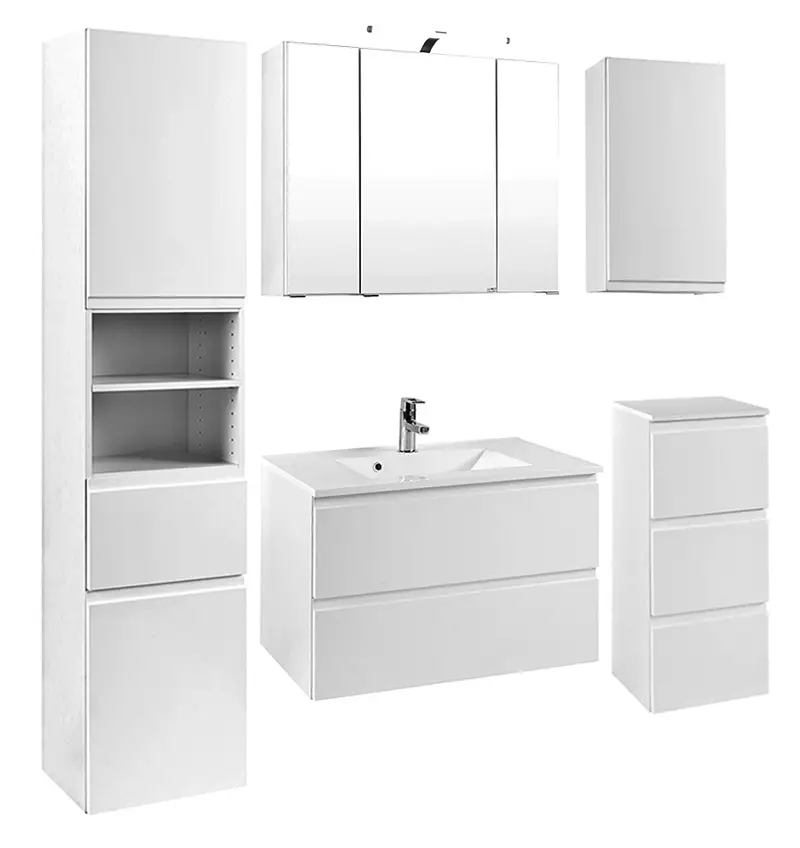 Lomadox Unterschrank COMO-03, Hochglanz weiß, B x H x T ca.: 40 x 79 x 35cm Super Rabatt