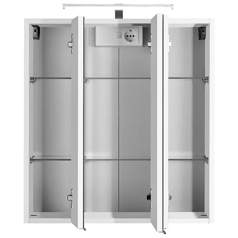 Lomadox Spiegelschrank COMO-03, weiß, B x H x T ca.: 60 x 64 x 20cm Riesige Rabatte