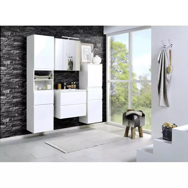 Lomadox Spiegelschrank COMO-03, weiß, B x H x T ca.: 60 x 64 x 20cm Riesige Rabatte