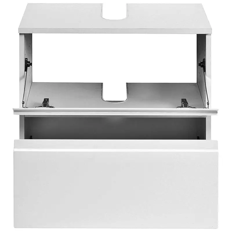 Lomadox Waschbeckenschrank COMO-03, Hochglanz weiß, B x H x T ca.: 60 x 53 x 35cm Clearance-Verkauf