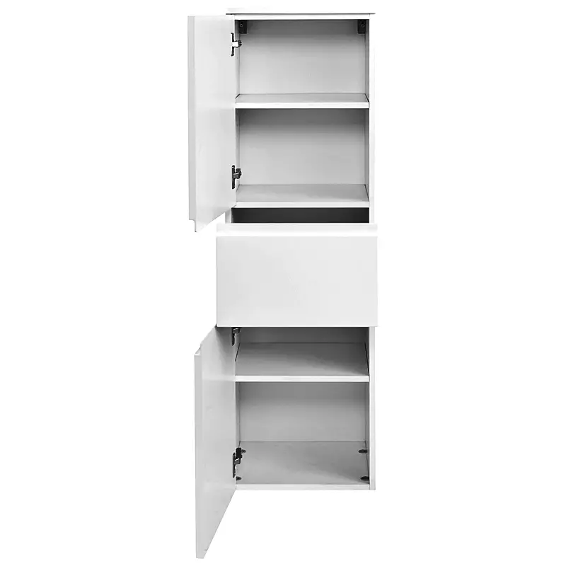 Lomadox Midischrank COMO-03, Hochglanz weiß, B x H x T ca.: 40 x 130 x 35cm zollfrei