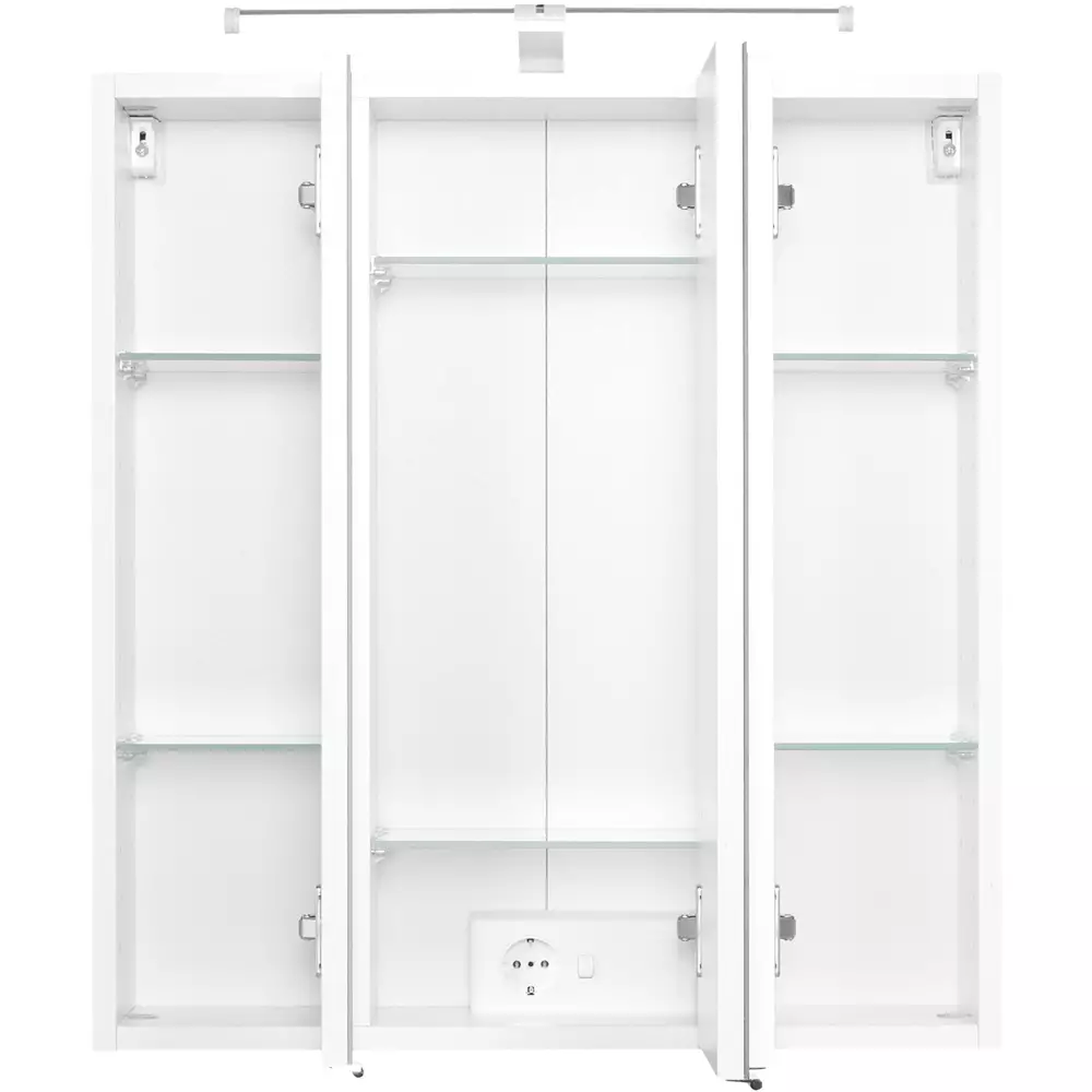 Lomadox Badmöbel Set BERGAMO-03, weiß, B x H x T ca.: 175 x 200 x 35cm 50% Rabatt für begrenzte Zeit
