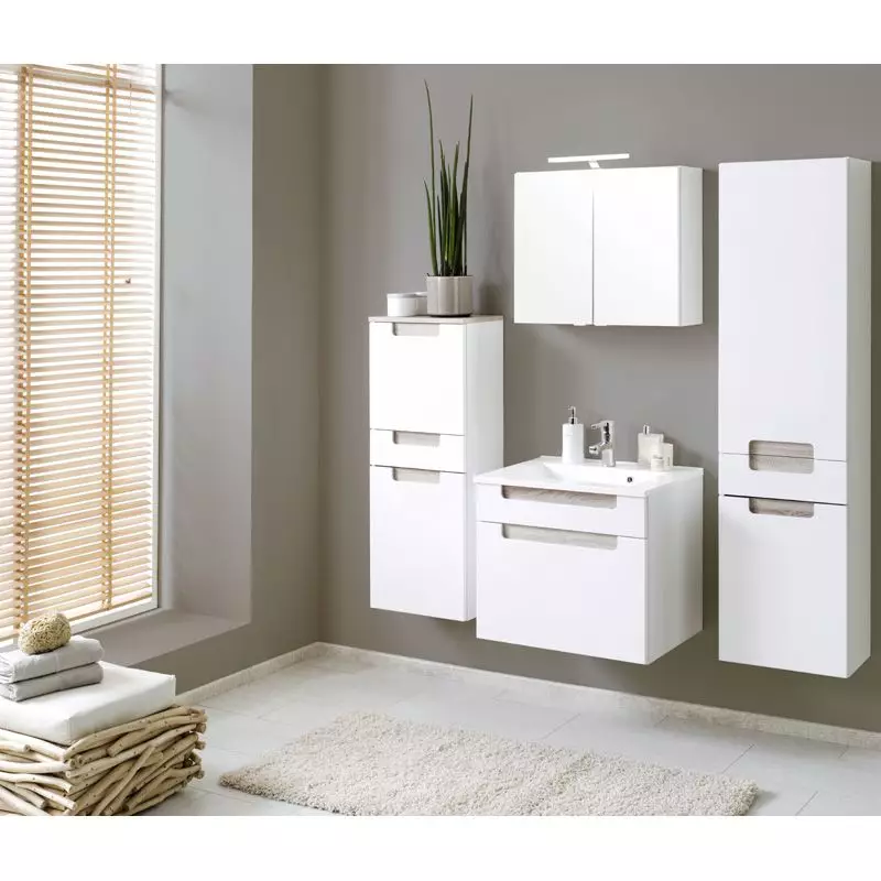 Lomadox Spiegelschrank 60cm MERANO-03 weiß Angebote
