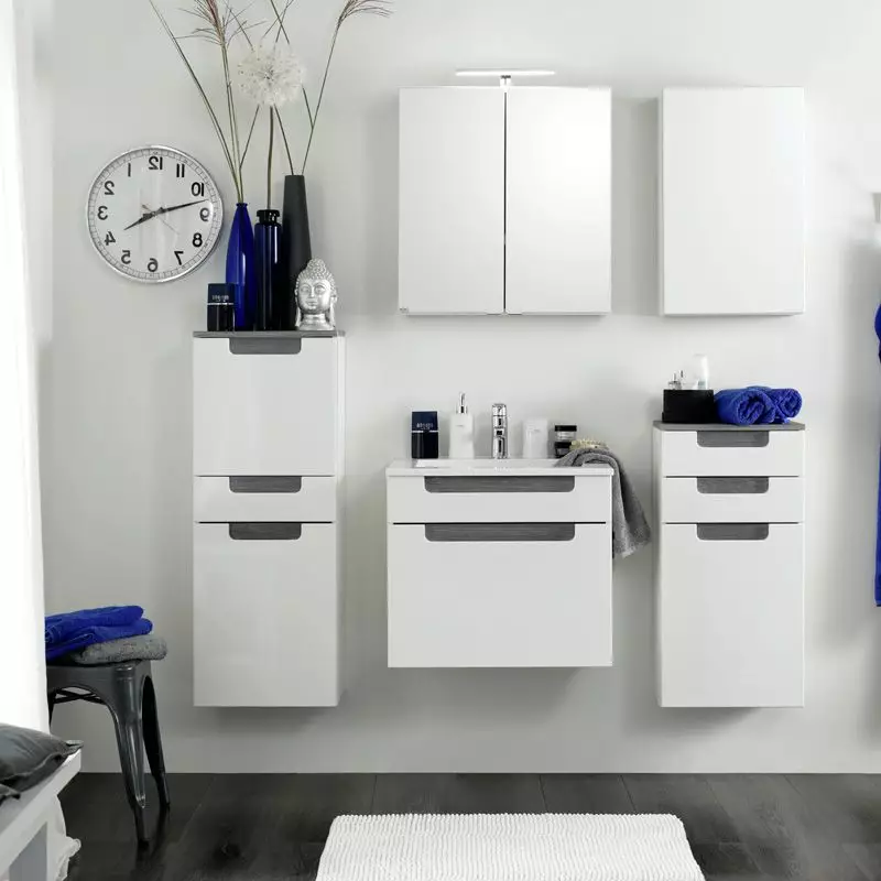 Lomadox Hängeschrank MERANO-03 Hochglanz weiß, B=40cm Günstiger Verkauf