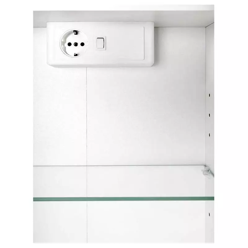 Lomadox Spiegelschrank 100cm graphitgrau, PADUA-03 LED-Aufbauleuchte, B/H/T ca. 100/64/20 cm Fabrikverkauf