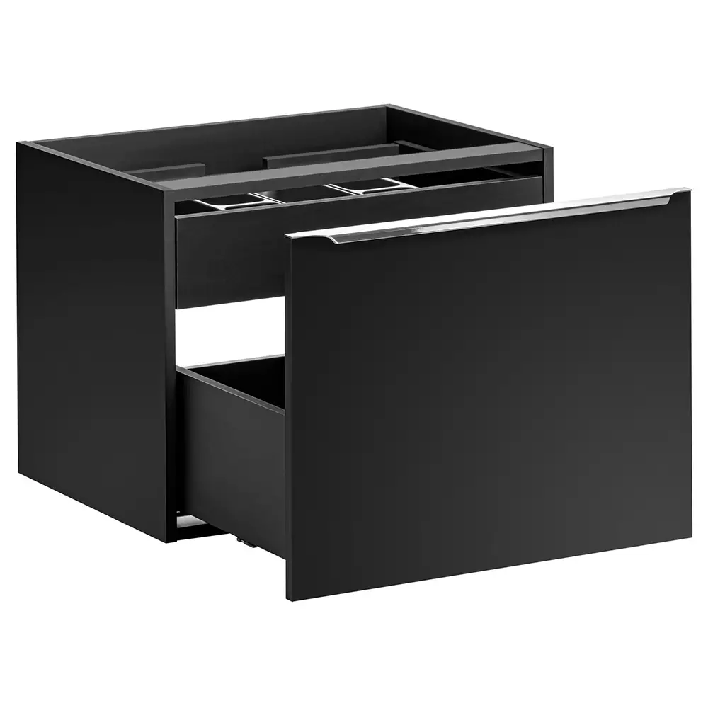 Lomadox Badmöbel Serie PUEBLA-56-BLACK in matt schwarz - selbst zusammenstellen Cyber Monday