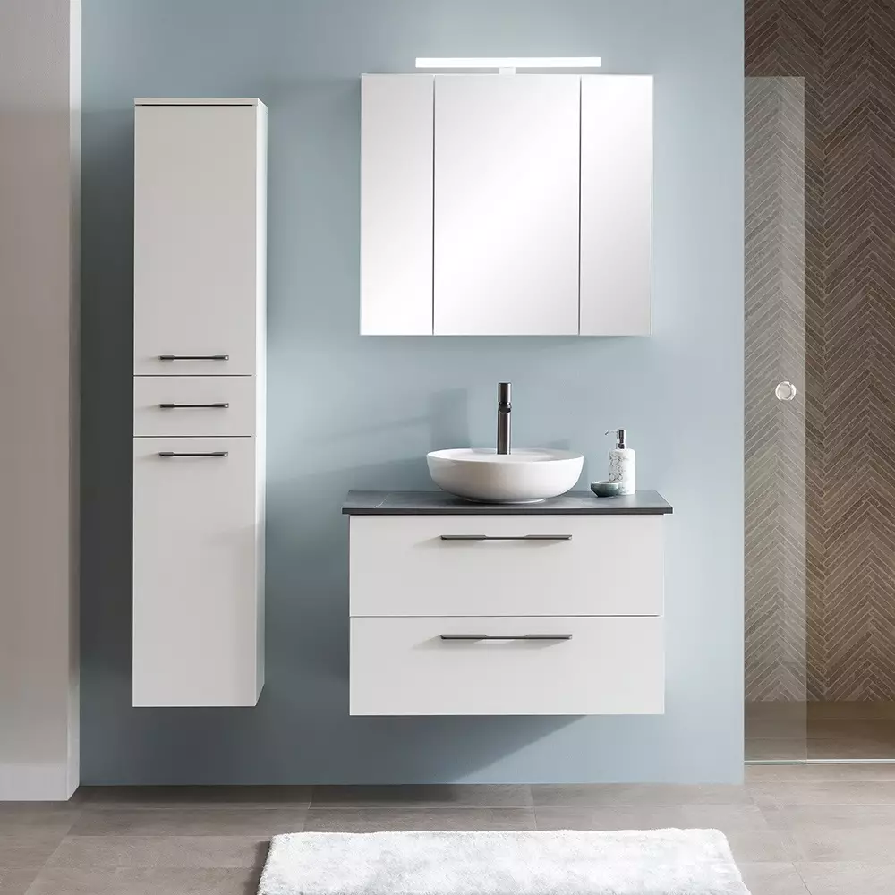 Lomadox Badmöbel Serie MESA-80 in weiß matt - selbst zusammenstellen Neueste Mode