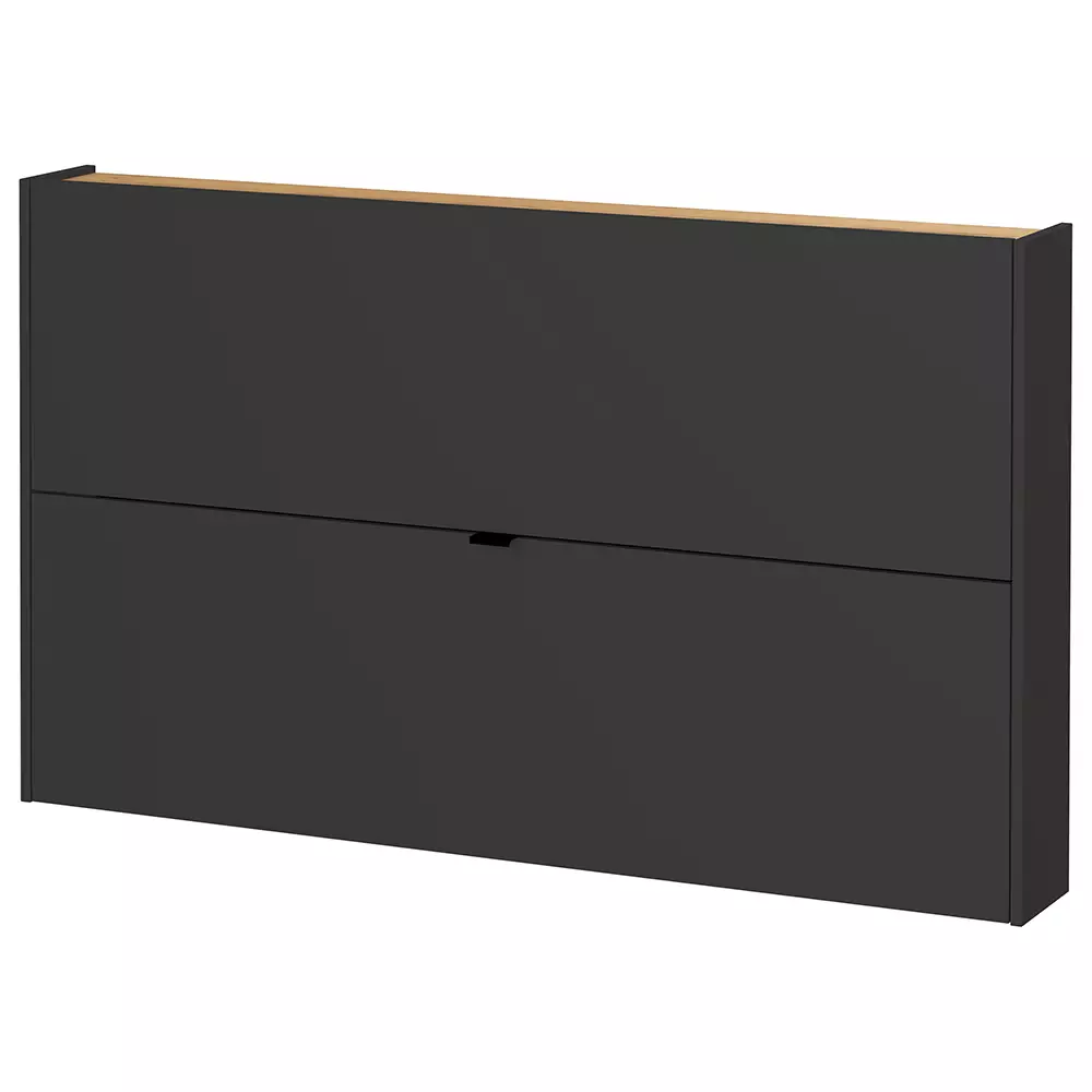 Lomadox Garderobe Flurgarderobe schmal in grau mit Eiche ABERDEEN-01 modern 3-teilig mit 1 Garderobenpaneel Wochenangebot