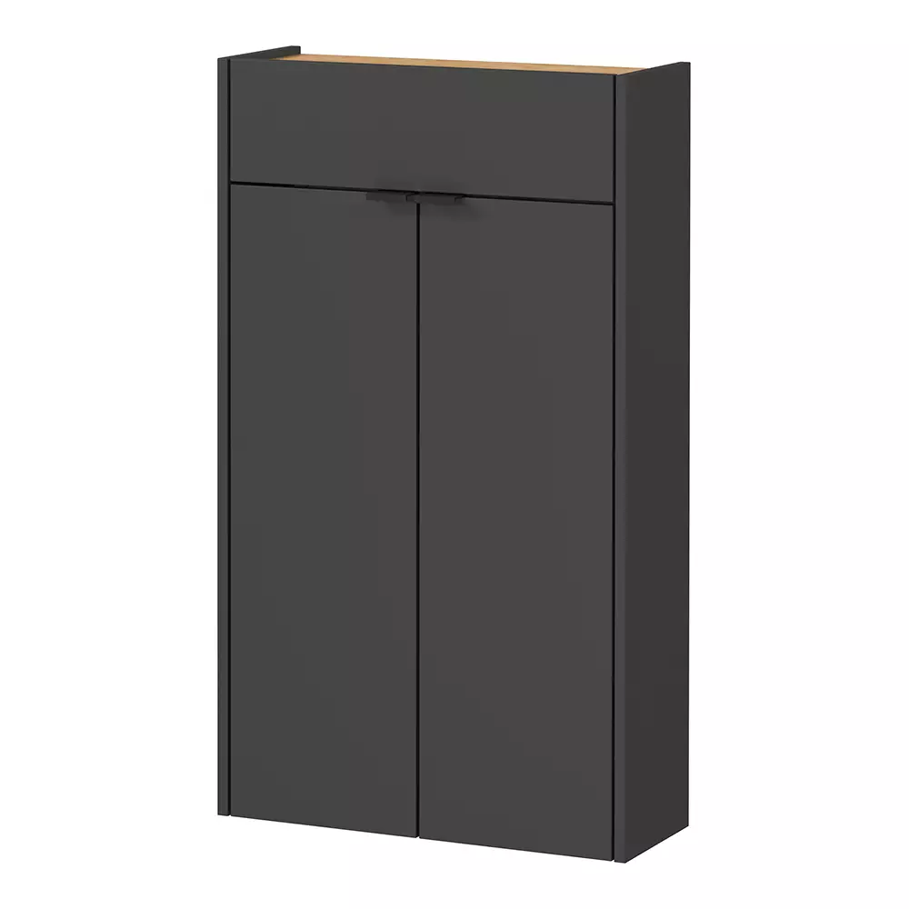 Lomadox Garderobe Flurgarderobe schmal in grau mit Eiche ABERDEEN-01 modern 4-teilig mit 2 Garderobenpaneelen Begrenzte Freigabe